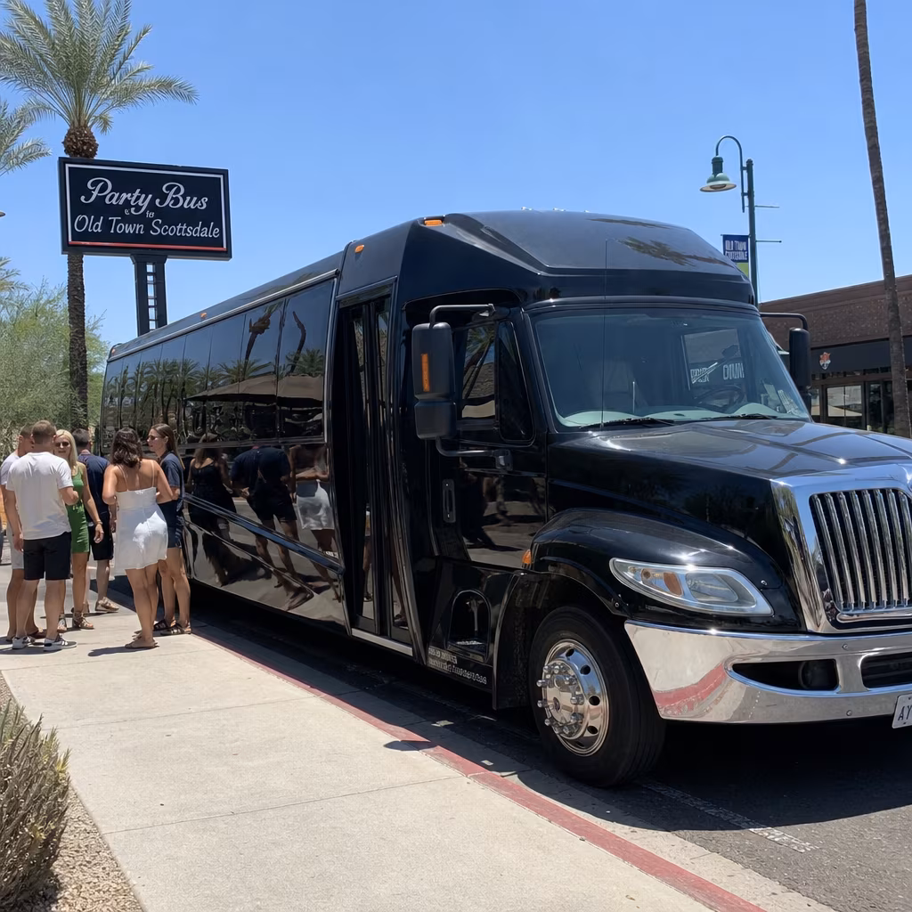 Rent a Bus to Old Town Scottsdale