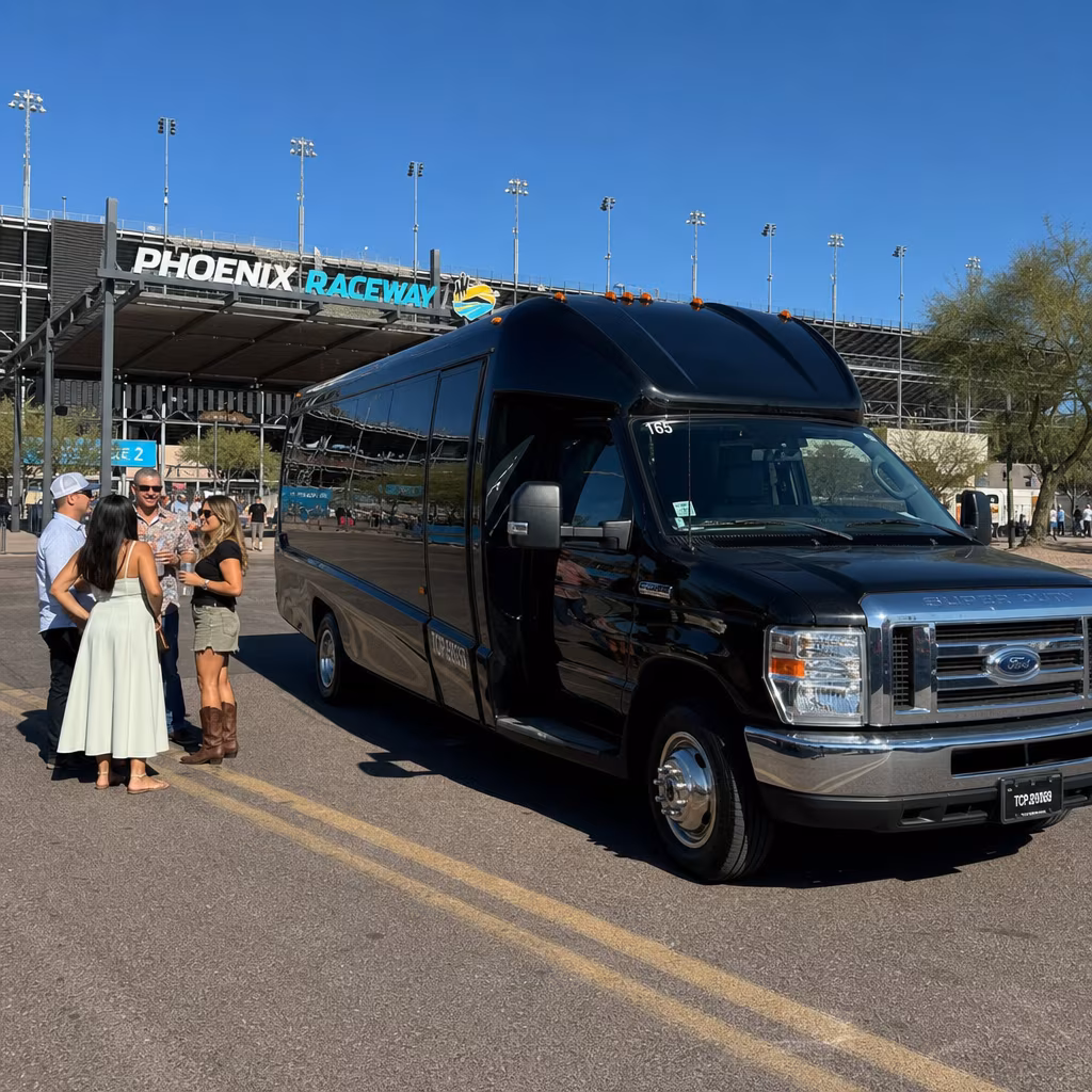 Rent a Bus to Phoenix Raceway