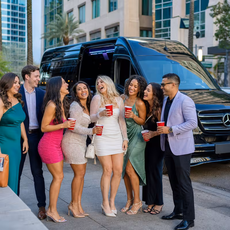 Phoenix Bachelor & Bachelorette Transportation fleet vehicle