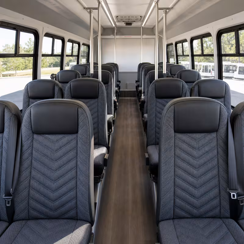 15-35 Passenger Minibus Interior