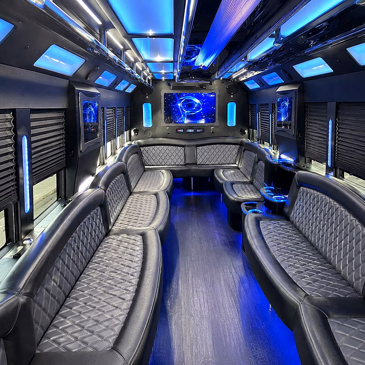 Phoenix Bachelor & Bachelorette Transportation party bus interior