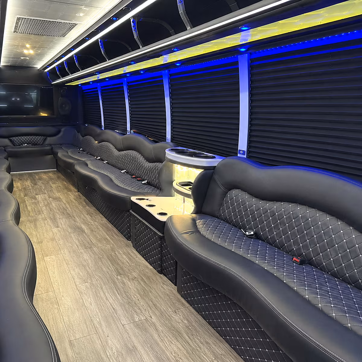 Phoenix Bachelor & Bachelorette Transportation party bus interior