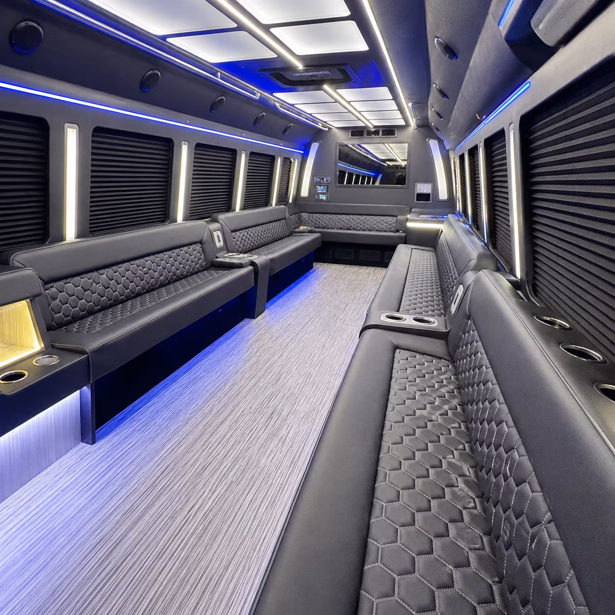 Phoenix Birthday, Sweet 16, & Quinceañera Transportation party bus exterior