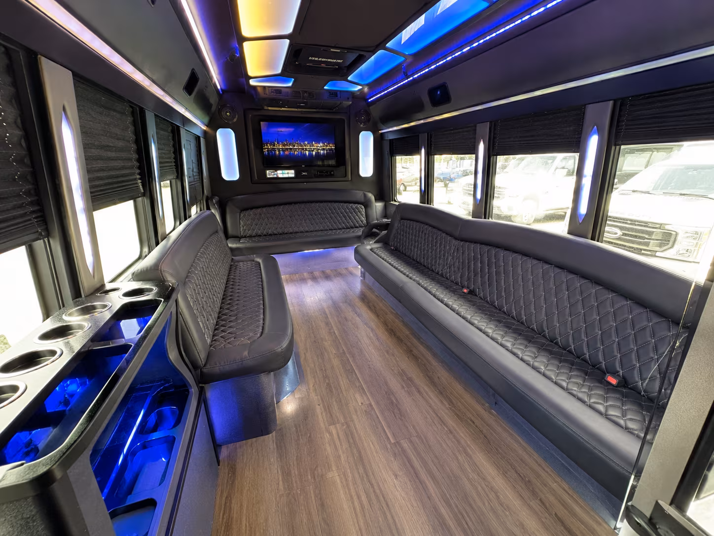 Phoenix Birthday, Sweet 16, & Quinceañera Transportation party bus exterior
