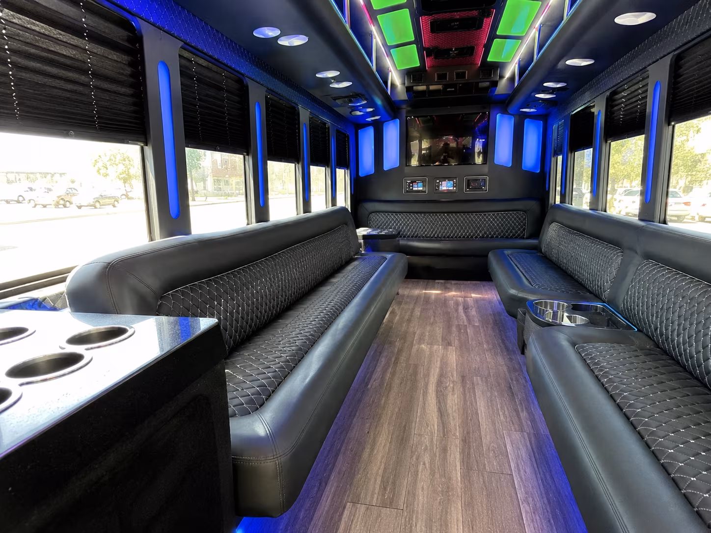 Phoenix Private Event Transportation party bus exterior