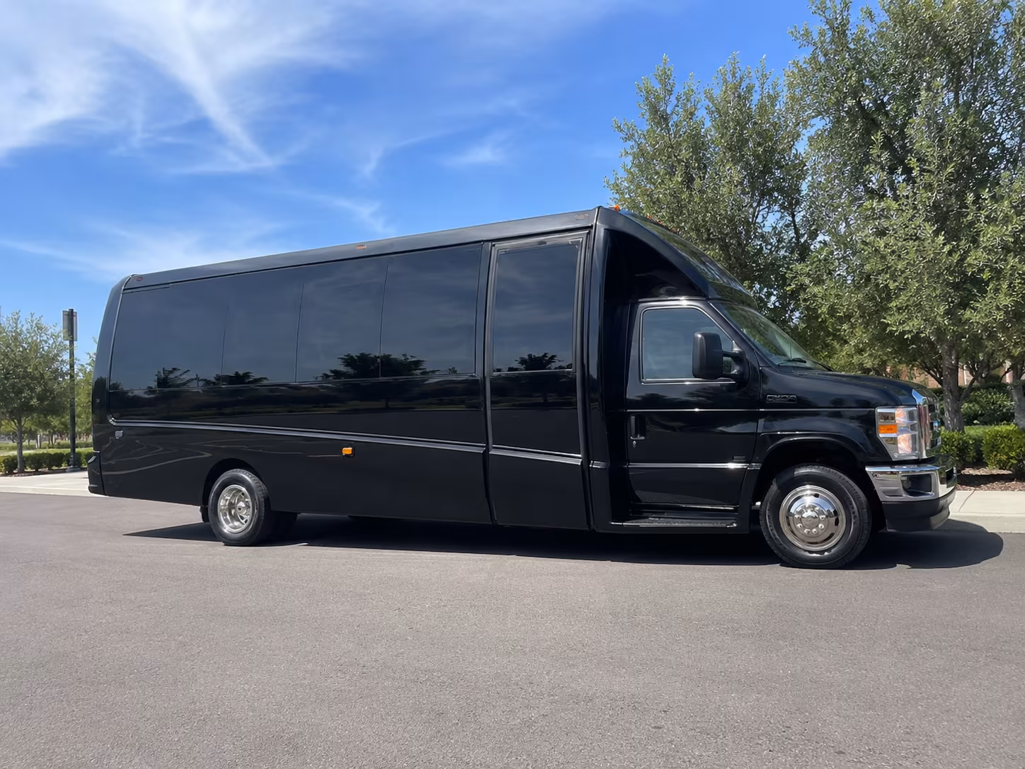 Phoenix School Event Transportation party bus exterior